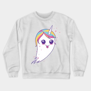 Kawaii Unicorn Ghost Crewneck Sweatshirt